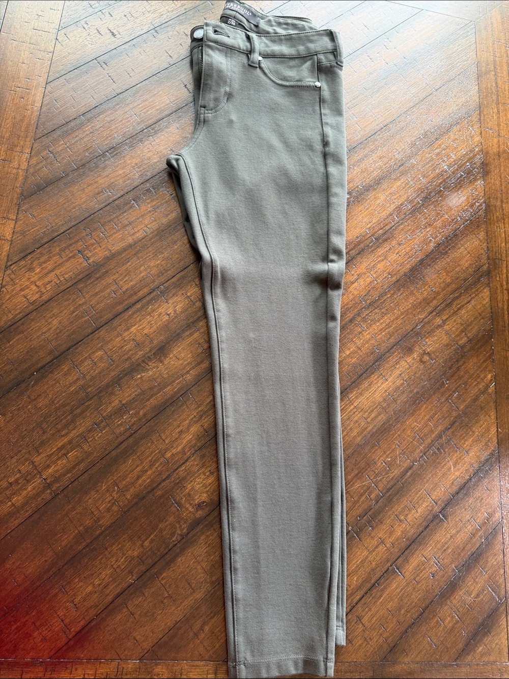 LIVERPOOL Dark Olive Stretch Petite Skinny Pants
